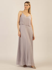 APART Abendkleid in 2in1 Optik | lavendel