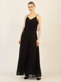 APART Abendkleid in 2in1 Optik | schwarz