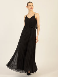 APART Abendkleid in 2in1 Optik | schwarz