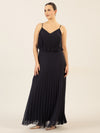 APART Abendkleid in 2in1 Optik | nachtblau