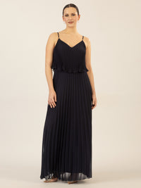 APART Abendkleid in 2in1 Optik | nachtblau