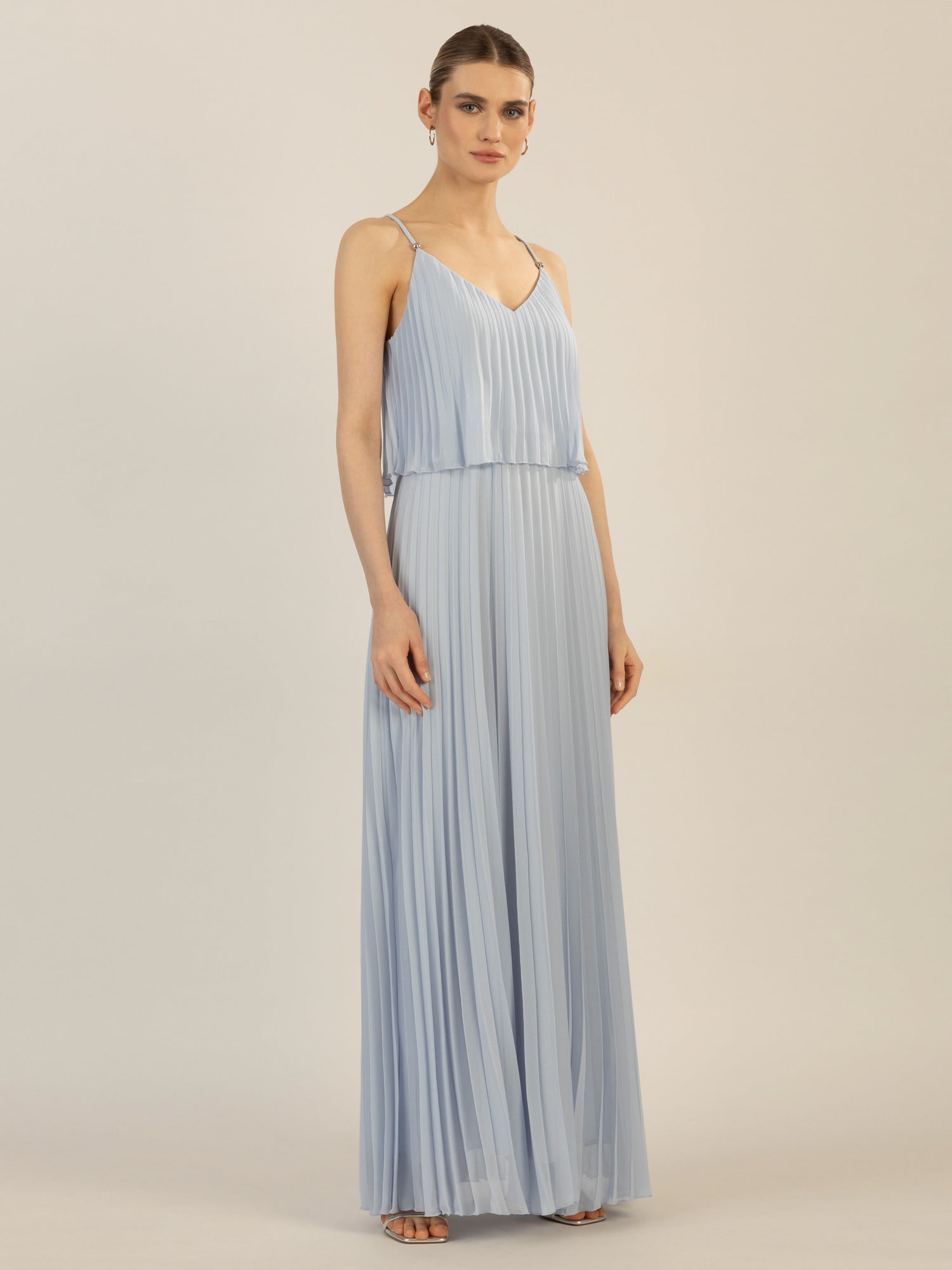 APART Abendkleid in 2in1 Optik | hellblau