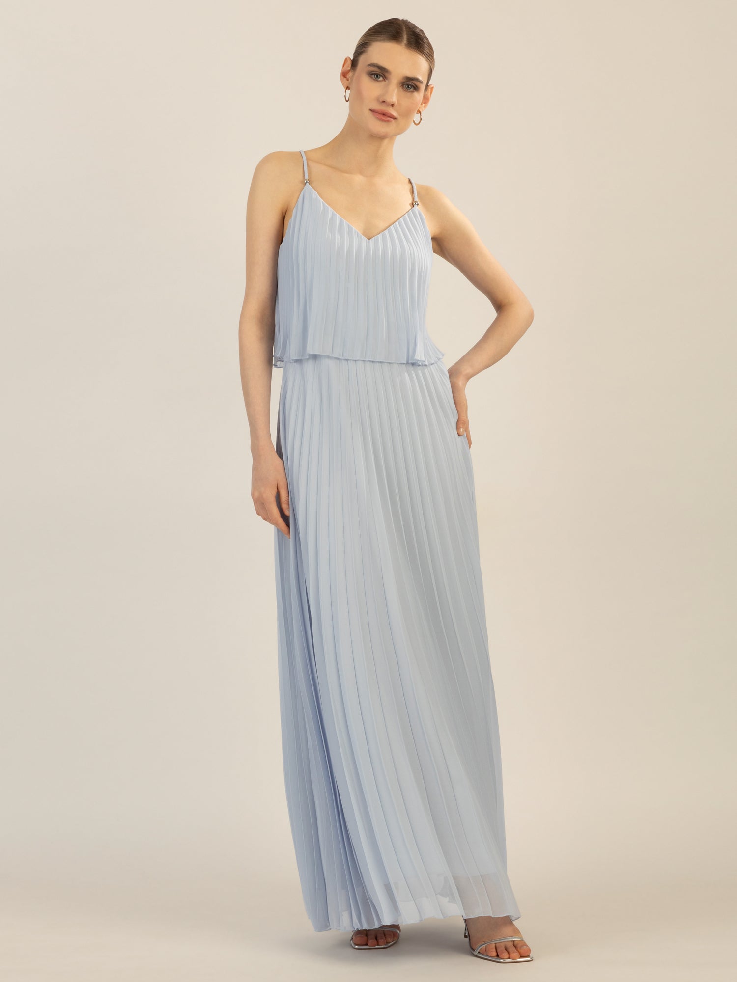 APART Abendkleid in 2in1 Optik | hellblau