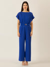 APART Overall aus einer leicht strukturieren, elastischen Jerseyware | royalblau