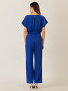 APART Overall aus einer leicht strukturieren, elastischen Jerseyware | royalblau