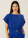 APART Overall aus einer leicht strukturieren, elastischen Jerseyware | royalblau