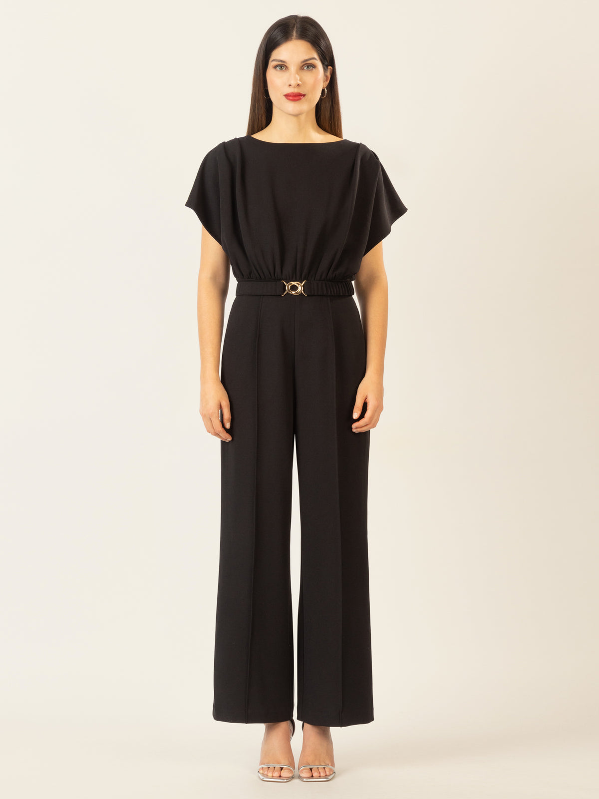 APART Overall aus einer leicht strukturieren, elastischen Jerseyware | schwarz