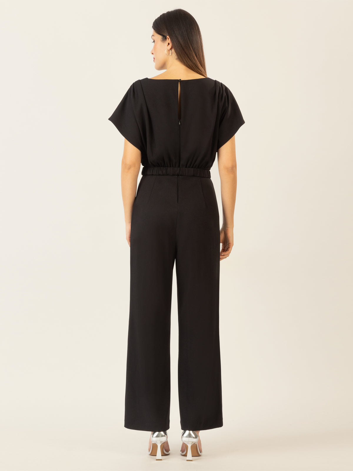 APART Overall aus einer leicht strukturieren, elastischen Jerseyware | schwarz
