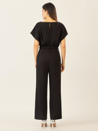 APART Overall aus einer leicht strukturieren, elastischen Jerseyware | schwarz