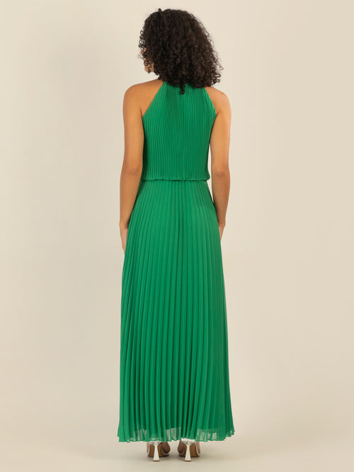 APART Plisseekleid im Neckholder-Stil | grün image 1