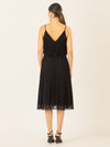APART kurzes Plisseekleid in 2in1 Optik | schwarz