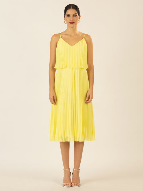 APART kurzes Plisseekleid in 2in1 Optik | vanilla image 1