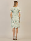 APART bedrucktes Spitzenkleid aus Spitze allover bedruckt | jade-multicolor