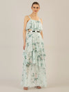APART Chiffonkleid aus allover bedrucktem Chiffon | jade-multicolor