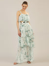 APART Chiffonkleid aus allover bedrucktem Chiffon | jade-multicolor