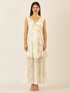 APART Abendkleid mit allover Blumenprint | vanille-multicolor