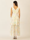 APART Abendkleid mit allover Blumenprint | vanille-multicolor