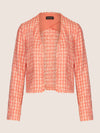 APART Boucleblazer aus einer Bouclé Ware | koralle-multicolor