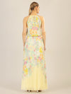 APART Plisseekleid im Neckholder-Stil | vanille-multicolor