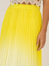 APART Plisseerock mit dip-dye Effekt in Midi Länge | vanille-creme