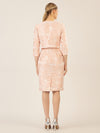 APART Jacquard Bolero aus mattglänzendem Jacquard mit allover Blumen | rose