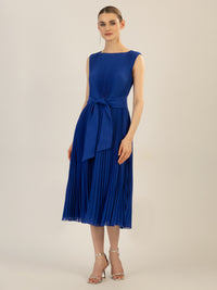 APART Midi-Plisseekleidmit allover Plissee Falten | royalblau
