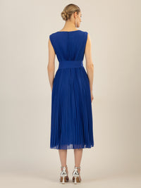 APART Midi-Plisseekleidmit allover Plissee Falten | royalblau