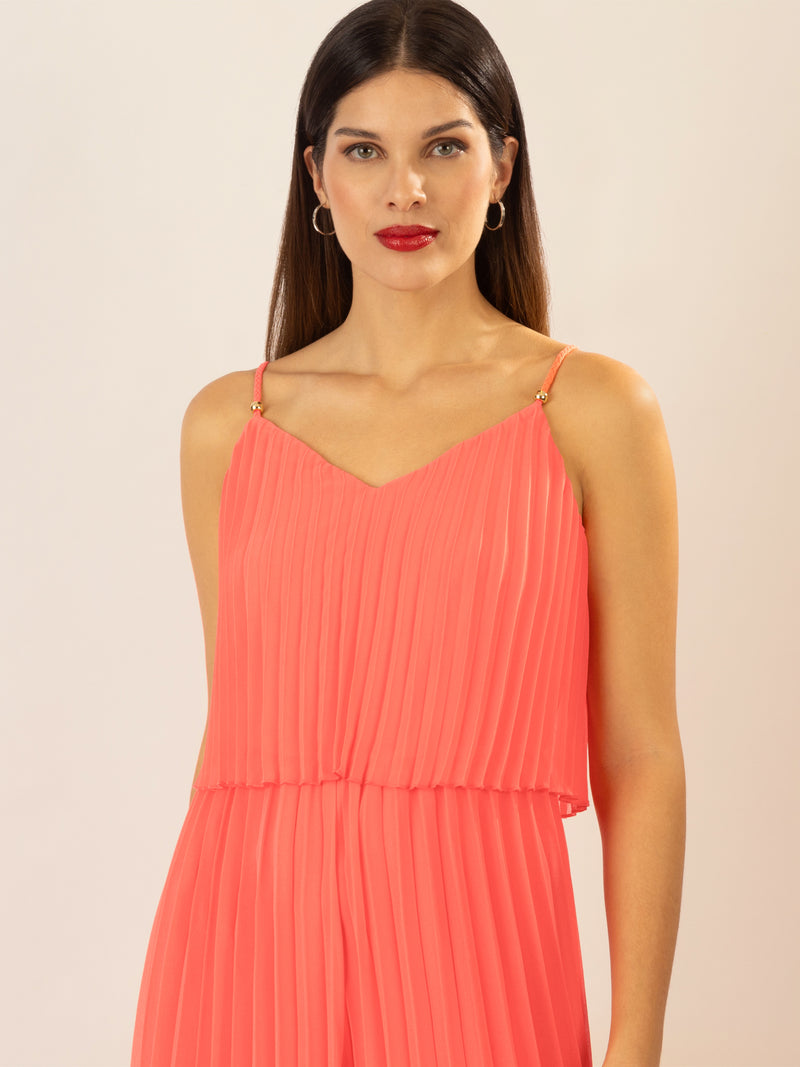 APART Plisseeoverall in 2in1 Optik | koralle