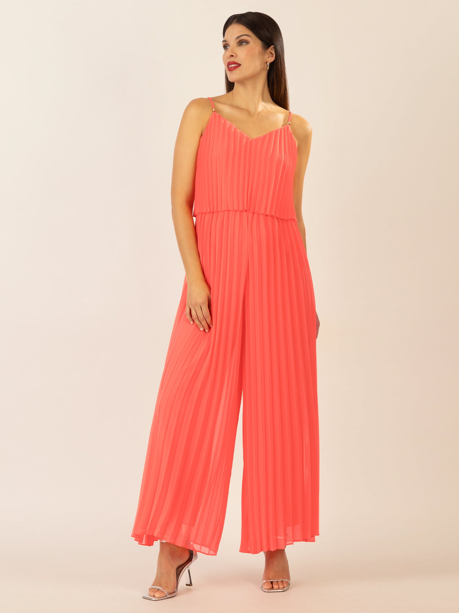 APART Plisseeoverall in 2in1 Optik | koralle