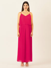 APART Plisseeoverall in 2in1 Optik | pink