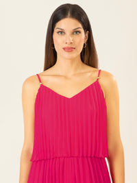 APART Plisseeoverall in 2in1 Optik | pink