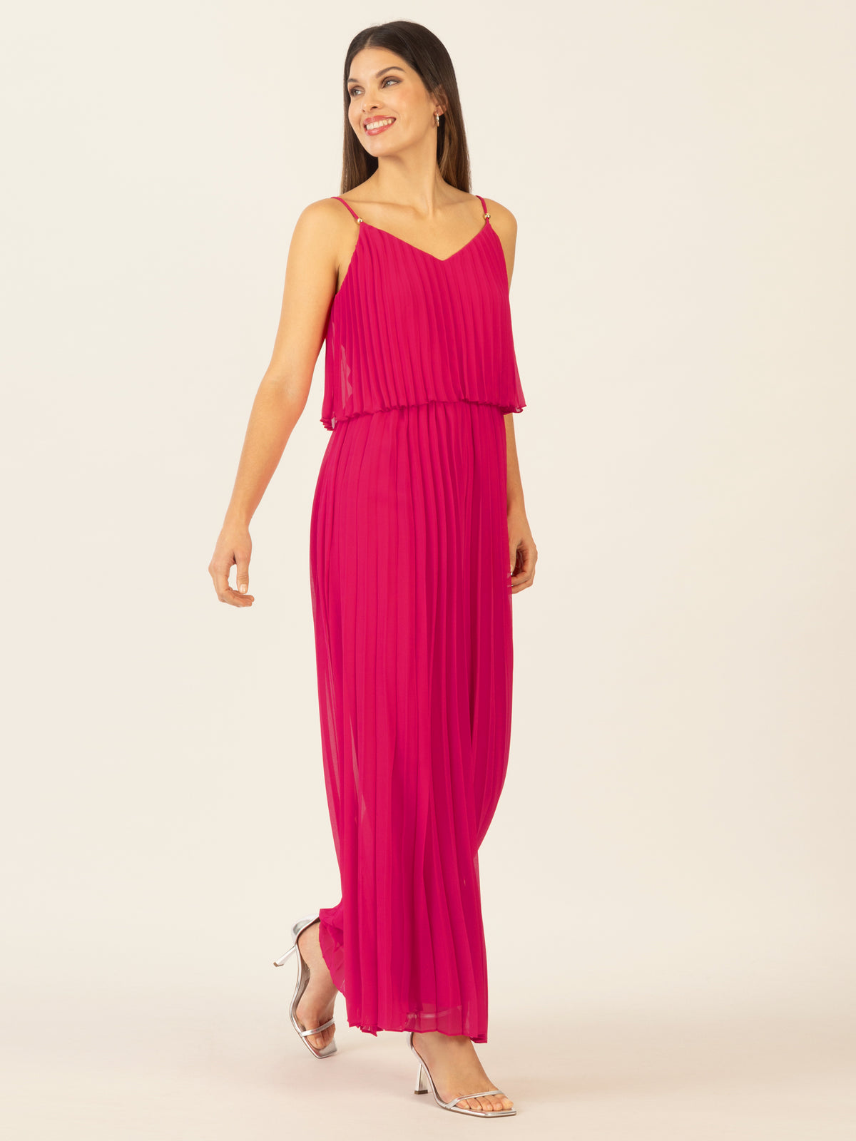 APART Plisseeoverall in 2in1 Optik | pink