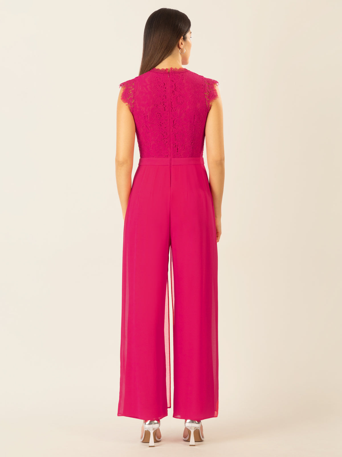 APART Overall mit Spitzenoberteil und aus hochwertigem Material | pink