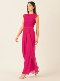APART Overall mit Spitzenoberteil und aus hochwertigem Material | pink