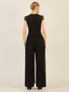 APART Overall mit Spitzenoberteil und aus hochwertigem Material | schwarz