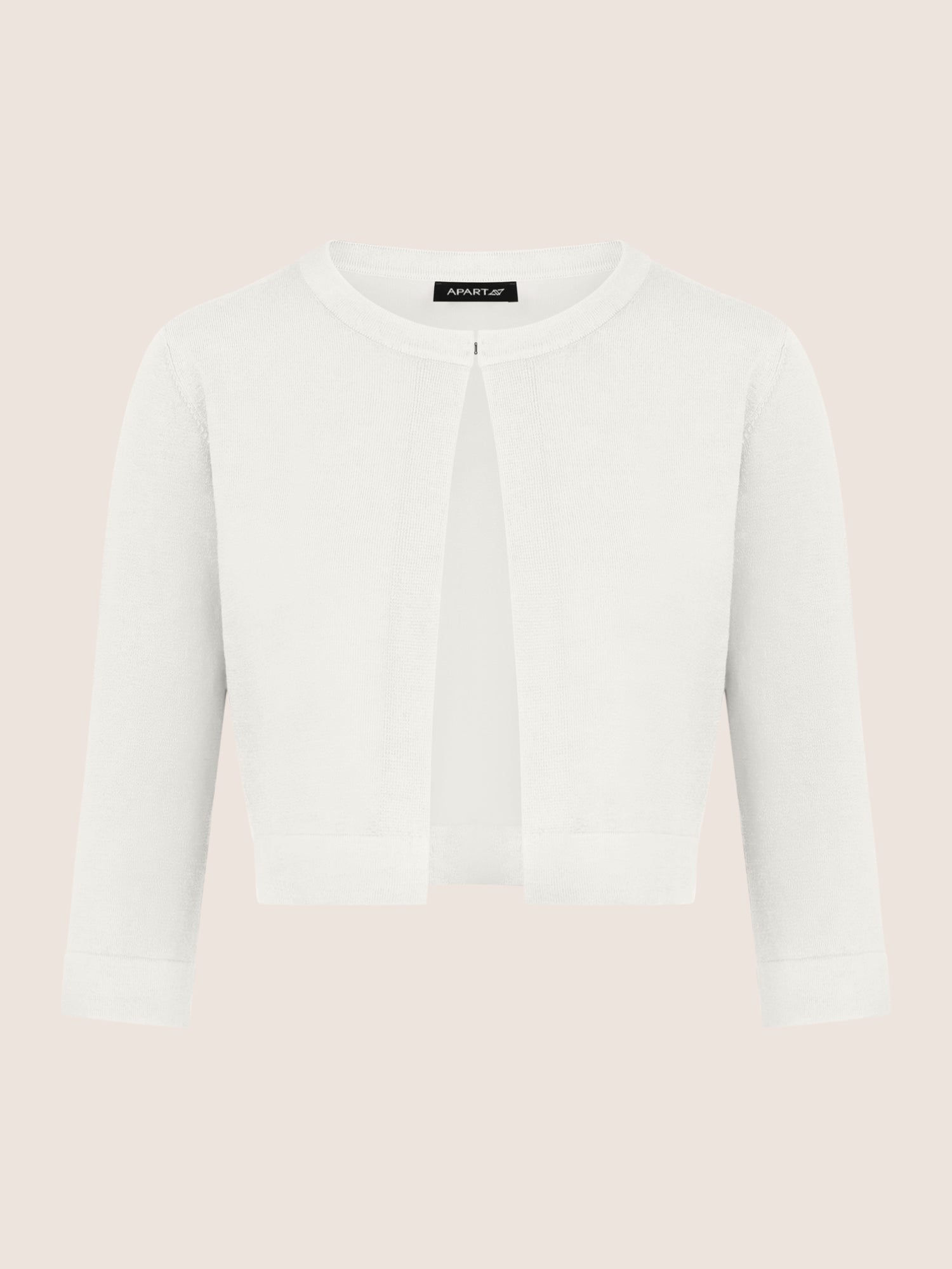 APART Strickbolero aus einem soften Viskose-Mix | creme