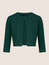 APART Strickbolero aus einem soften Viskose-Mix | emerald