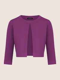 APART Strickbolero aus einem soften Viskose-Mix | lila