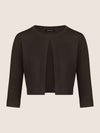 APART Strickbolero aus einem soften Viskose-Mix | schwarz
