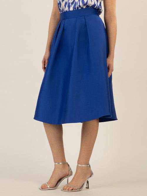 APART Satinrock aus mattschimmerndem Satin | royalblau image 1