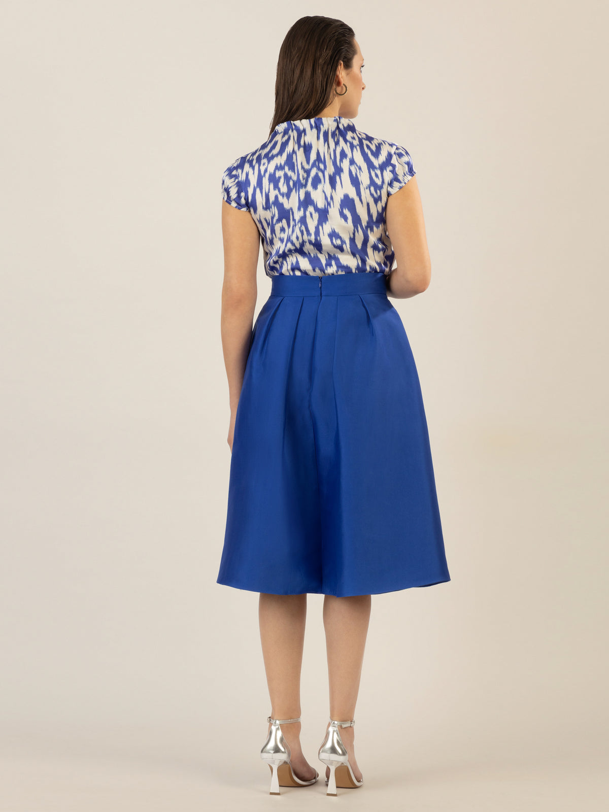 APART Satinrock aus mattschimmerndem Satin | royalblau