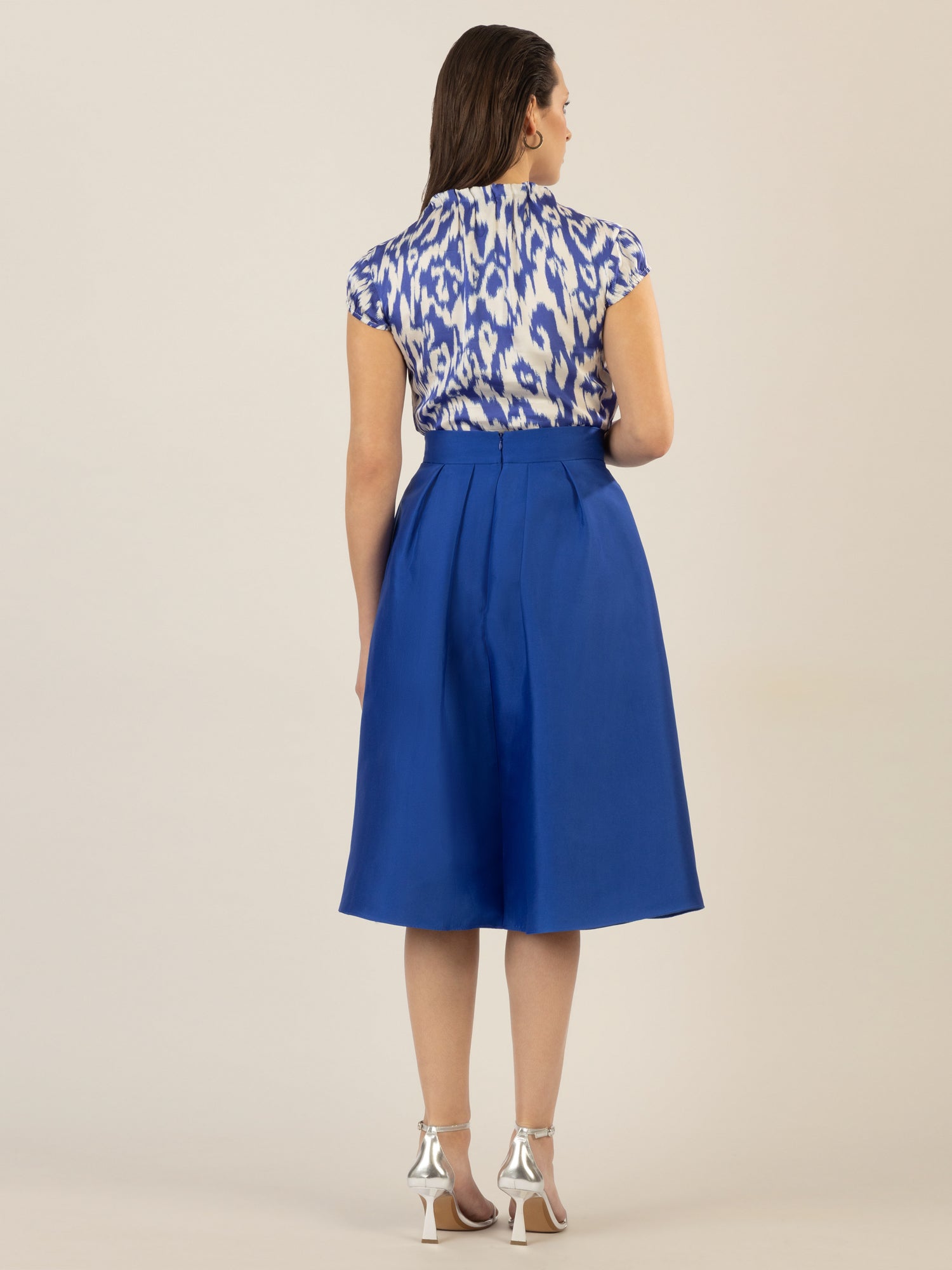 APART Satinrock aus mattschimmerndem Satin | royalblau