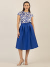 APART Satinrock aus mattschimmerndem Satin | royalblau