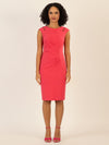 Mint & Mia Kurzes heavy jersey Kleid mit Raffungen und Schulter-Cut-outs | pink