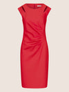 Mint & Mia Kurzes heavy jersey Kleid mit Raffungen und Schulter-Cut-outs | pink