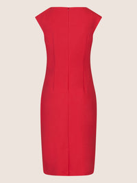Mint & Mia Kurzes heavy jersey Kleid mit Raffungen und Schulter-Cut-outs | pink