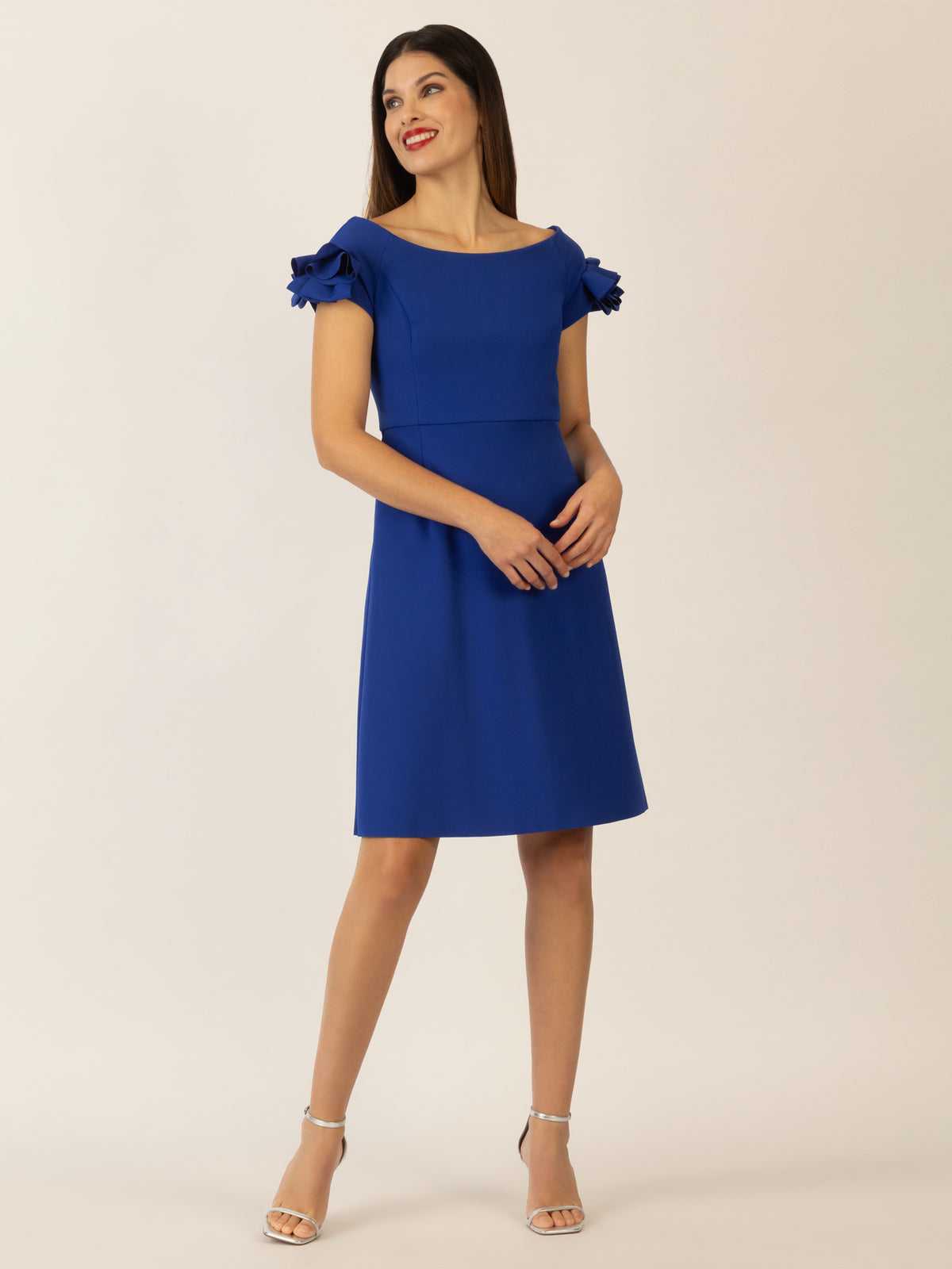 APART Cocktailkleid mit sehr weiten Ausschnitt | royalblau