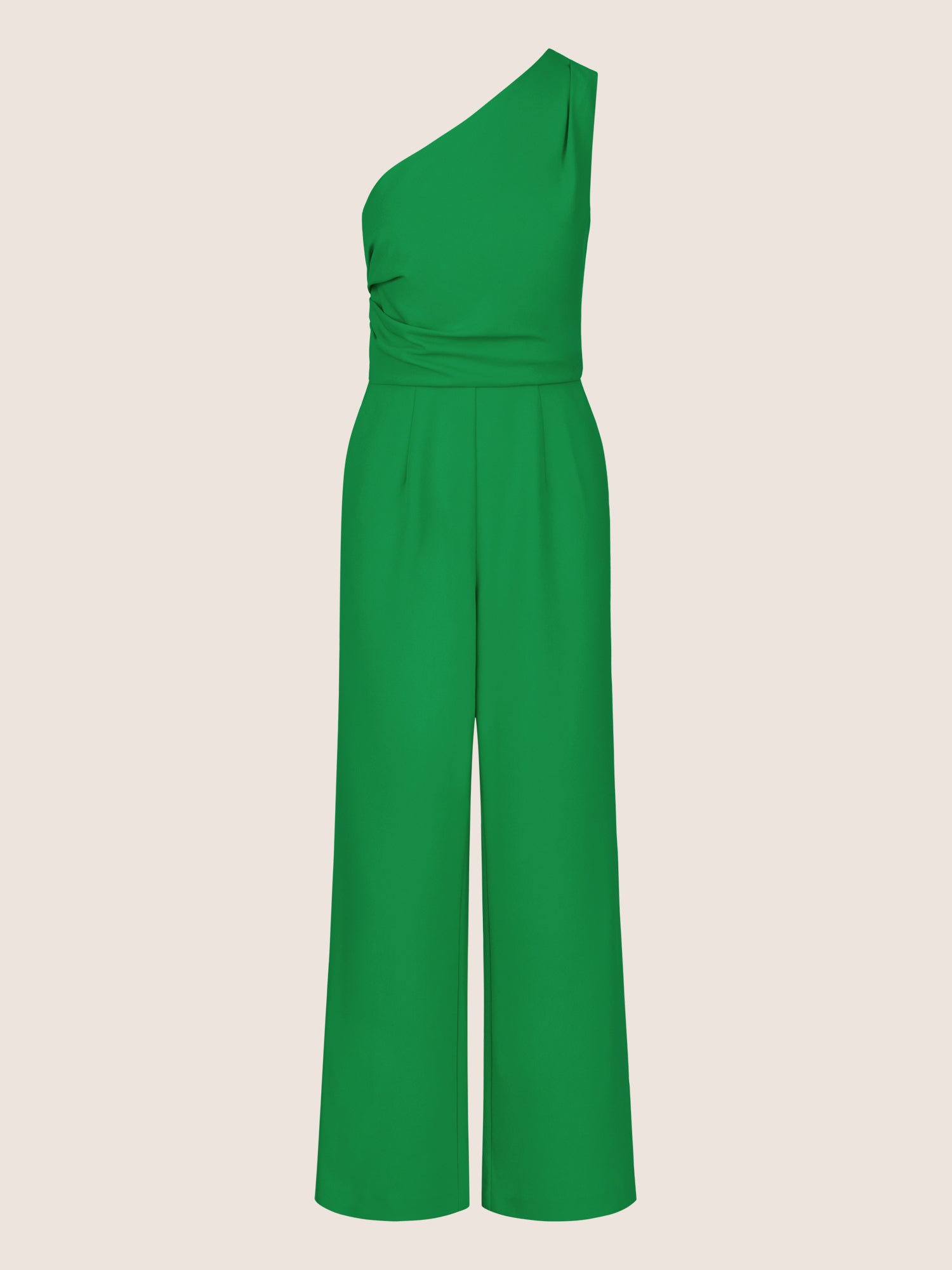APART One-Shoulder Overall aus einer leicht strukturierten Ware | grün