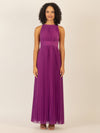 APART Chiffonkleid aus leicht körnigem, plissiertem Chiffon | lila
