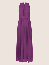 APART Chiffonkleid aus leicht körnigem, plissiertem Chiffon | lila